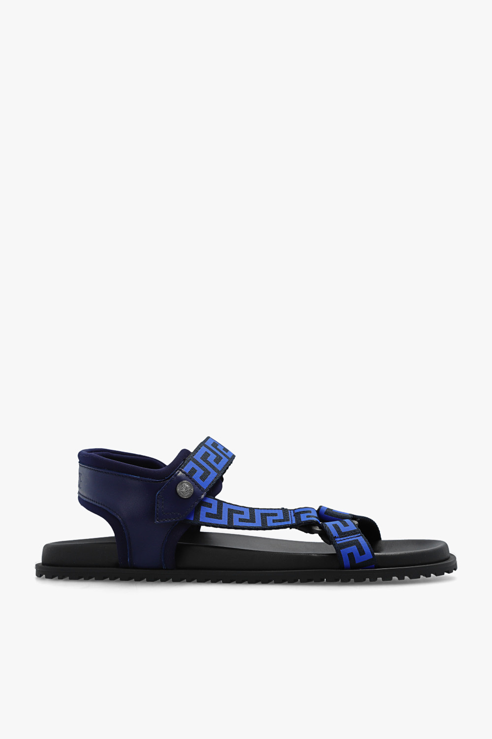 SchaferandweinerShops KY - Navy blue Greca sandals Versace